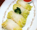 รูปขั้นตอนการทำที่ 5 ของ ผักกาดม้วนไก่ทรงเครื่องนึ่ง