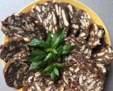 Pas rețetă Salam de biscuiți cu goji și cocos 8 fotografie