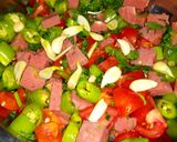 A picture of step 1 of Lunch Meat Egg Frittata by Chef Hamdy Morsy.