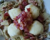 Krumpligombóc szalonnás káposztával recept fázis 6 fotója