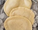 A picture of step 8 of Naan on tawa.