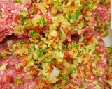 A picture of step 1 of Kofta Kebab.