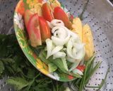 Hình bước làm 2 của món Mực xào thập cẩm