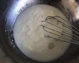 A picture of step 4 of Eggless Rasmalai Cake.