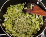 A picture of step 3 of Snake gourd subji.