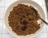 A picture of step 1 of Cake with Blueberry Panna Cotta and Mixed Berries.