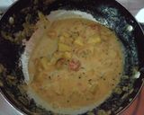 A picture of step 4 of Andhra style aloo curry.