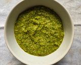 A picture of step 2 of Rackets & Balls Pesto Pasta Salad.