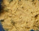A picture of step 3 of Holige/obattu (festival sweet Karnataka).