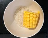 Foto langkah ke 1 dari resep Mpasi 8 bulan(nasi, jagung, tumis ikan nila, kacang panjang).