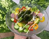 Hình bước làm 4 của món Salad Rong Nho