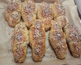 Teljes kiőrlésű töltött croissant recept fázis 4 fotója