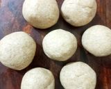 A picture of step 5 of Bhakhari (flat bread).