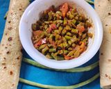चोलाई की फली की सब्जी (cholai ki phali ki sabzi recipe in Hindi) रेसिपी चरण 4 फोटो