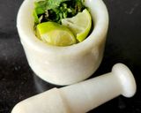 A picture of step 1 of Gondhoraj Lemon Mint Virgin Mojito.