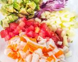Foto del paso 1 de la receta Ensalada de surimi con gulas