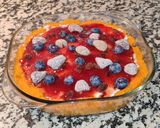 Foto del paso 17 de la receta: Pastel de boniato con frutos secos y mermelada de fresa