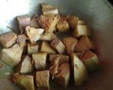 A picture of step 2 of "Kathal aloo sabji with Shrimp" (Jackfruit) #Cookpad.