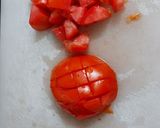 A picture of step 1 of Tomato Rice.