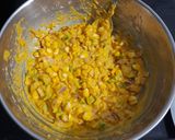 A picture of step 3 of Crispy Corn, Bell Pepper, and Onion Fritters.