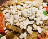 A picture of step 5 of Eggplant with Cashews.