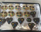 A picture of step 10 of Eggless Vanilla and Chocolate Cookies.
