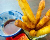 A picture of step 6 of Mashed Potato fries.