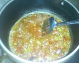 A picture of step 7 of Rice and beans with sauce.