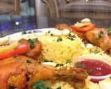A picture of step 9 of Chicken Mandi.