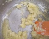 A picture of step 1 of Eggless mawa cup cake topping with shrikhand.