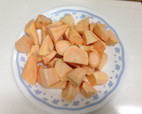 韓式拔絲地瓜고구마맛탕的食譜步驟1照片