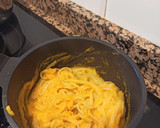 Foto del paso 4 de la receta: Spaghetti con salsa de calabaza, champiñones y taquitos de jamón