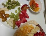 A picture of step 1 of Mix Fruit Chat.