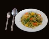 A picture of step 5 of A gourmet upma to kill for.