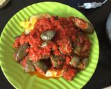 Foto langkah ke 3 dari resep Sambal terong telur mata sapi.