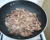 A picture of step 4 of Mongolian Beef.