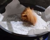 A picture of step 8 of Coconut burfi.