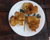 A picture of step 16 of Potato Roses.