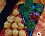 A picture of step 4 of Carom Leaves Fritters.