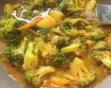 A picture of step 6 of Broccoli Curry.