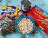 Foto langkah ke 1 dari resep Kue bola oat coklat (no bake).