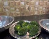 A picture of step 2 of Bharwa Karela Sabzi.
