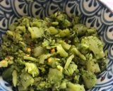 A picture of step 7 of Garlic and chilli broccoli - vegan.