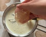 A picture of step 1 of Mango and Lime Panna Cotta 🥭 🍋‍🟩.