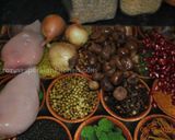 A picture of step 1 of Nar Qovurmasi نارقورماسی.