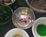 रेनबो मिल्क जेली (rainbow milk jelly recipe in Hindi) रेसिपी चरण 3 फोटो