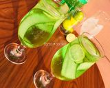 A picture of step 4 of Sparkling(cucumber)🍹.