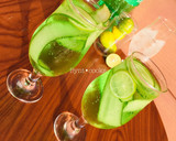 A picture of step 4 of Sparkling(cucumber)🍹.
