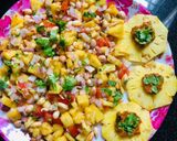 A picture of step 1 of Pineapple groundnuts salsa.