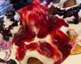 Pas rețetă Papanași 😍Cu dulceața de afine😋👌 3 fotografie